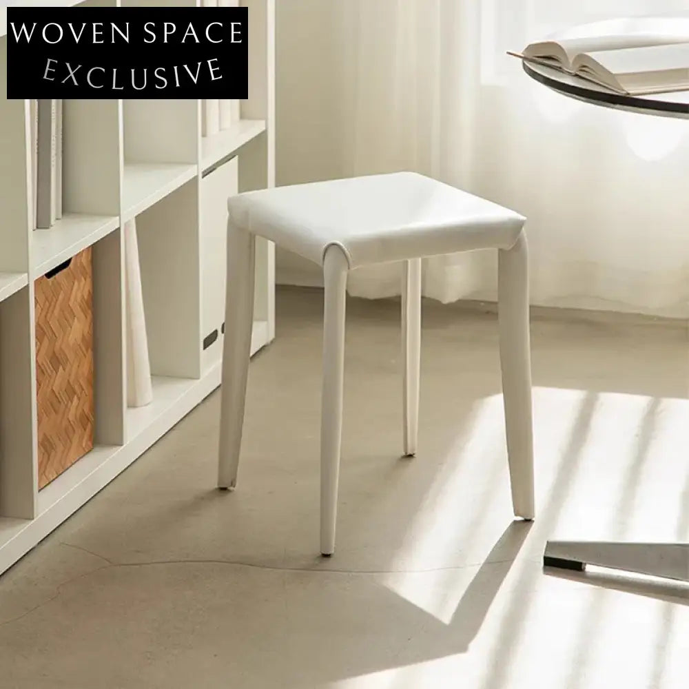 Modern Stackable Saddle Leather Dining Chair for Restaurants and Events