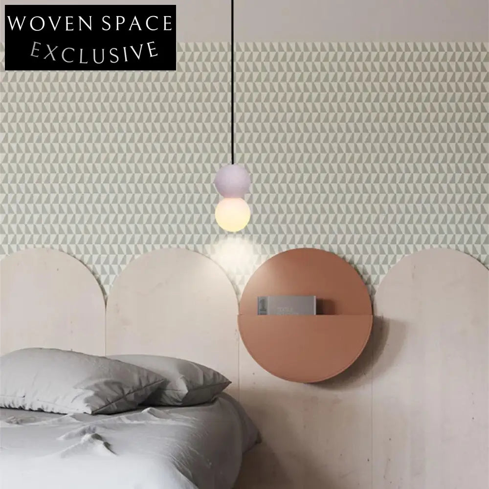 Modern Stacked Ball Terrazzo Marble Pink Grey Brown Ceiling Pendant Light