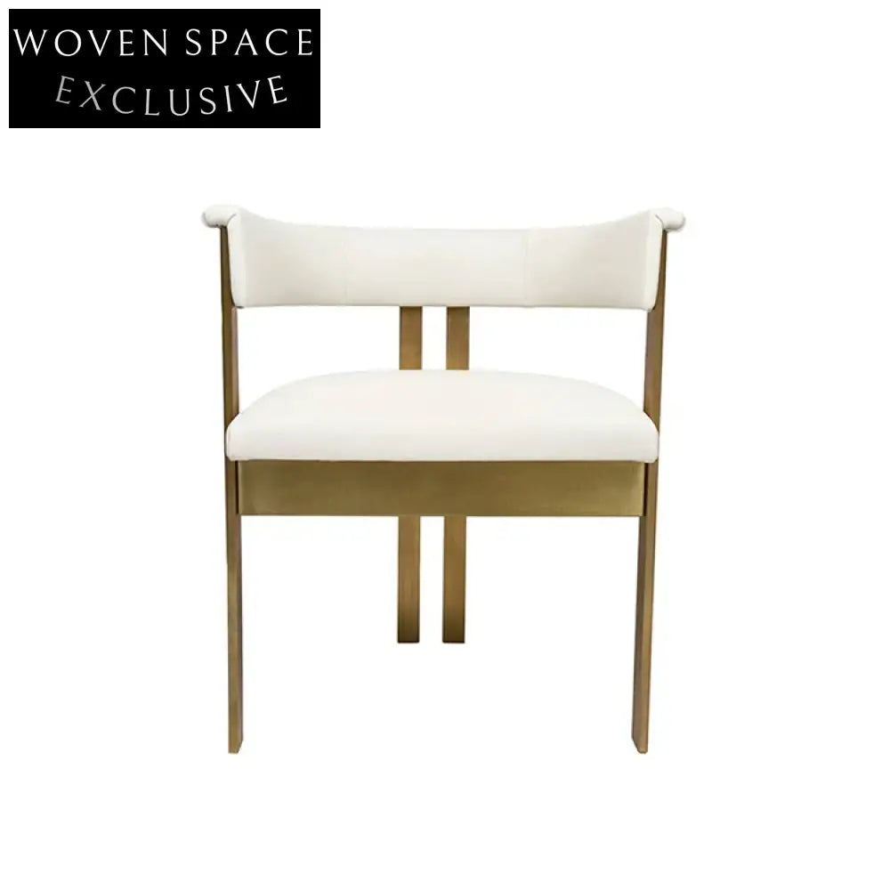 Modern Stainless Steel Fabric Upholstered Luxury Hotel Dining Chair