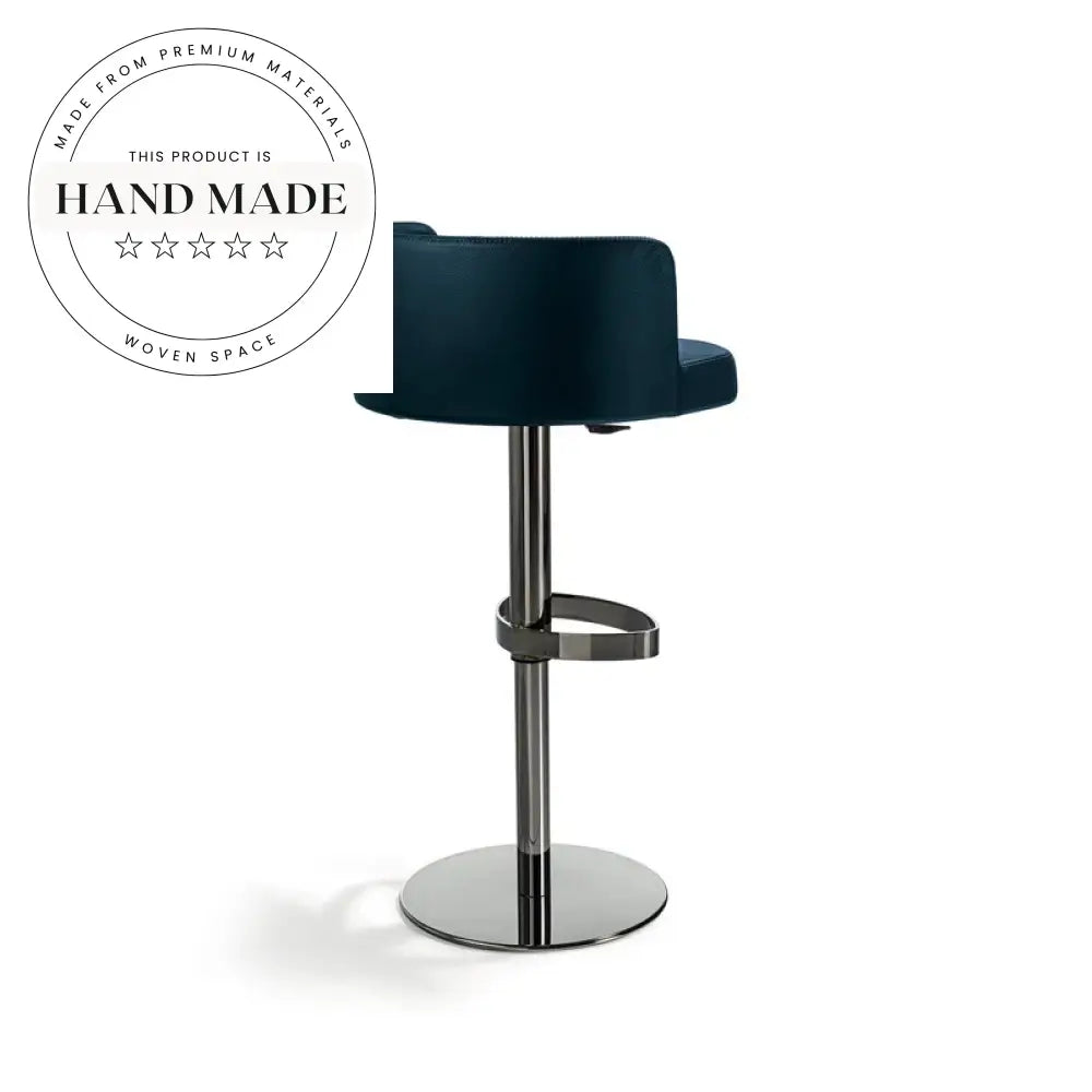 Modern Stainless Steel Swivel Adjustable Luxury Metal Kitchen Bar Stool