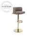 Modern Stainless Steel Swivel Adjustable Luxury Metal Kitchen Bar Stool