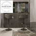 Modern Stainless Steel Swivel Adjustable Luxury Metal Kitchen Bar Stool
