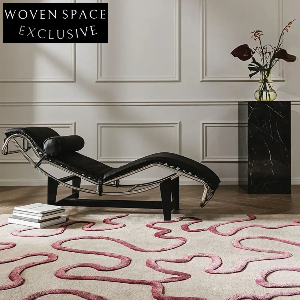 Modern Striped Polyester Blend Area Rug for Living Room Bedroom Carpet