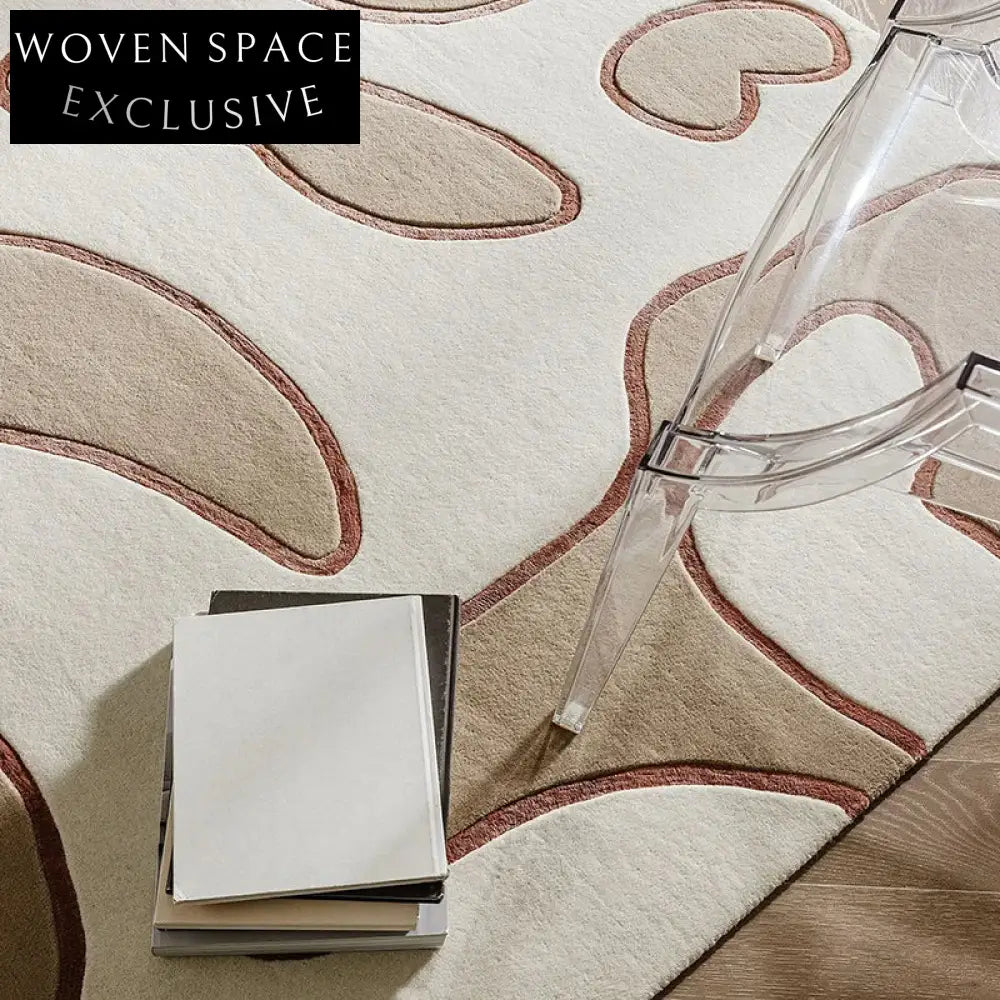 Modern Striped Polyester Blend Area Rug for Living Room Bedroom Carpet