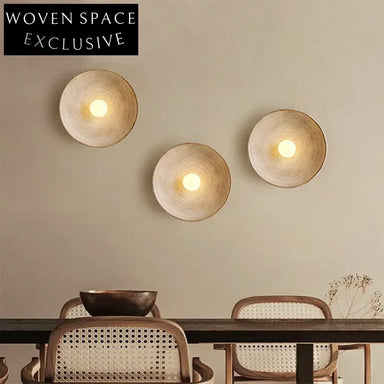 Modern Sunburst Resin Wall Light - Elegant Beige Home Decor Accent Lamp