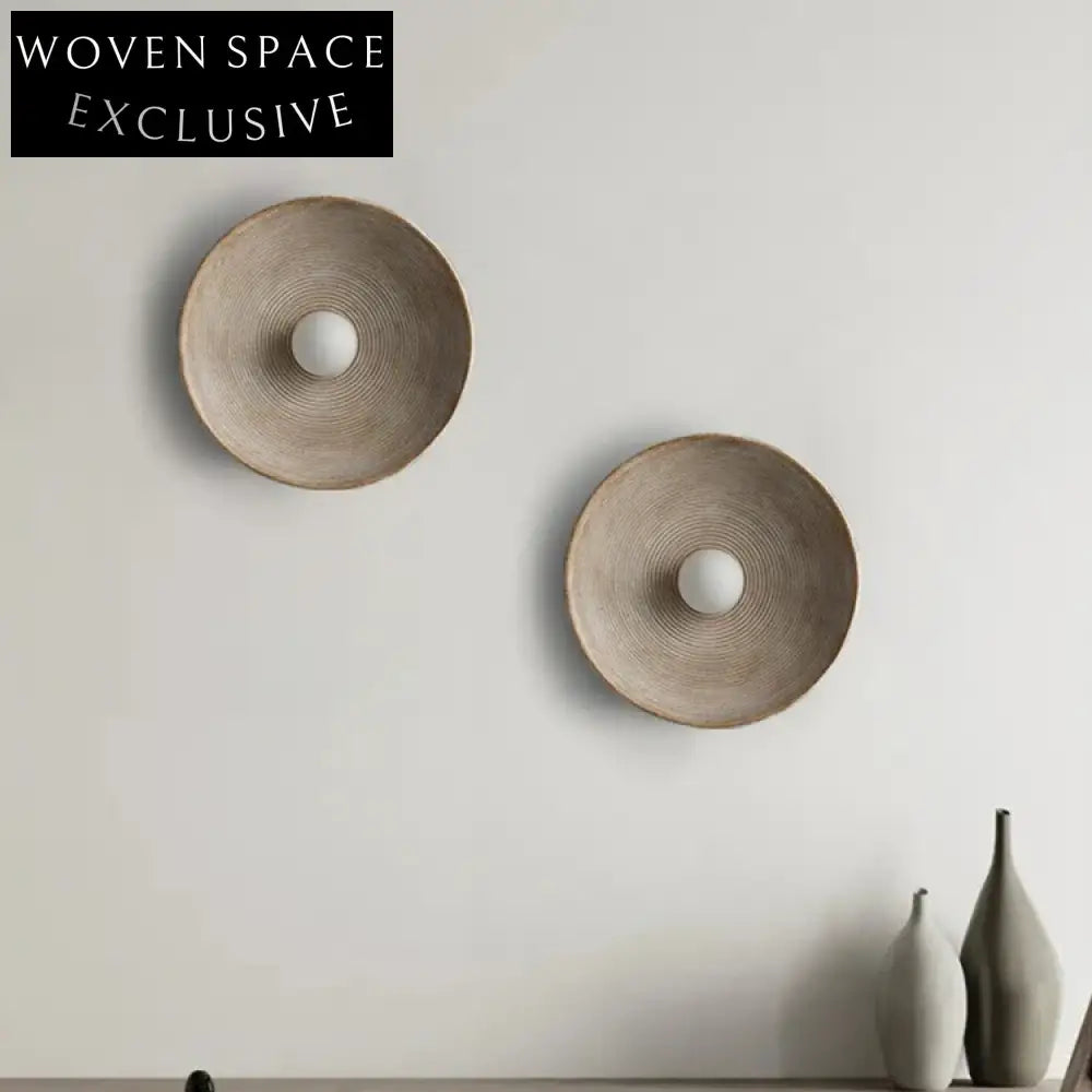 Modern Sunburst Resin Wall Light - Elegant Beige Home Decor Accent Lamp