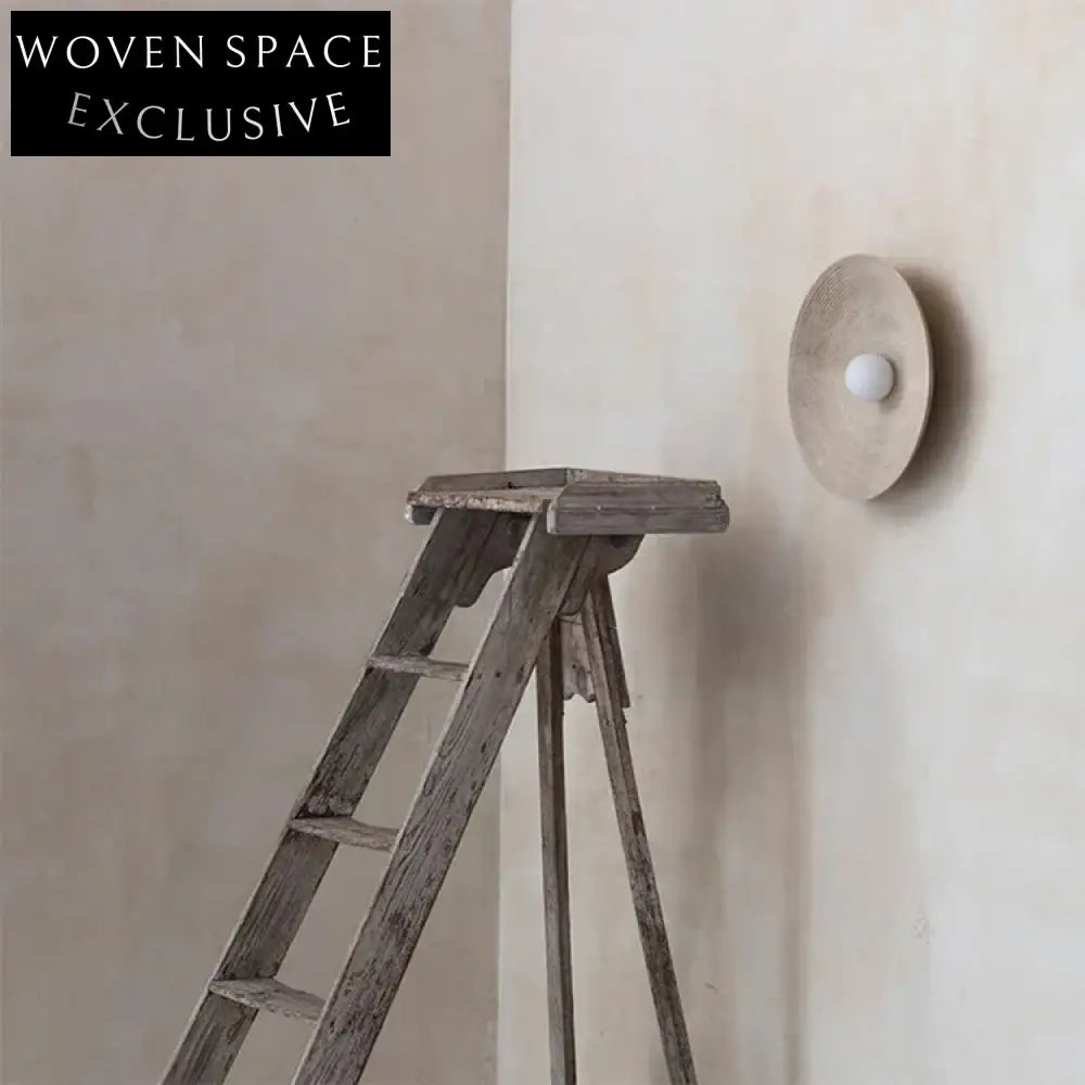 Modern Sunburst Resin Wall Light - Elegant Beige Home Decor Accent Lamp