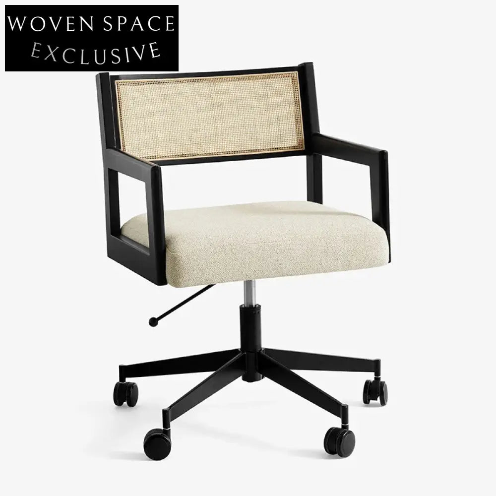 Modern Swivel Office Leisure Chair with Metal Frame and Comfortable Armrests