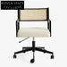 Modern Swivel Office Leisure Chair with Metal Frame and Comfortable Armrests