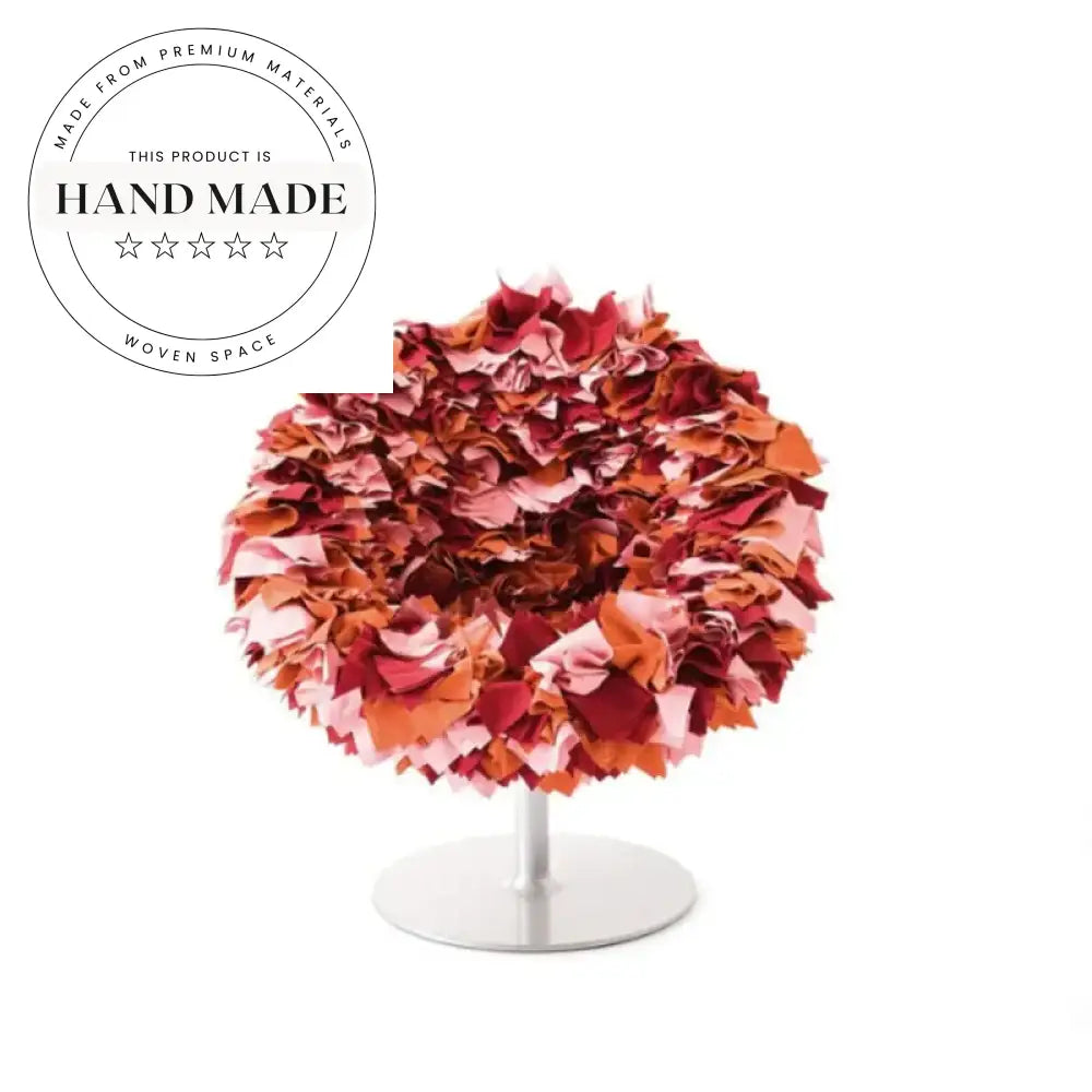 Modern Swivel Petal Fabric Lounge Chair, Egg Shape Leisure Sofa