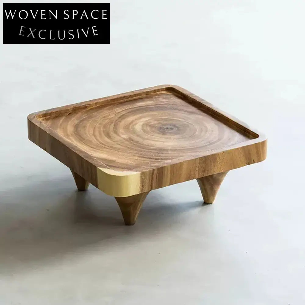 Modern Tatami Style Low Height Solid Wood Tea Coffee Side End Table