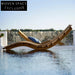 Modern Teak Outdoor Sun Lounger with Cushion for Poolside Relaxation