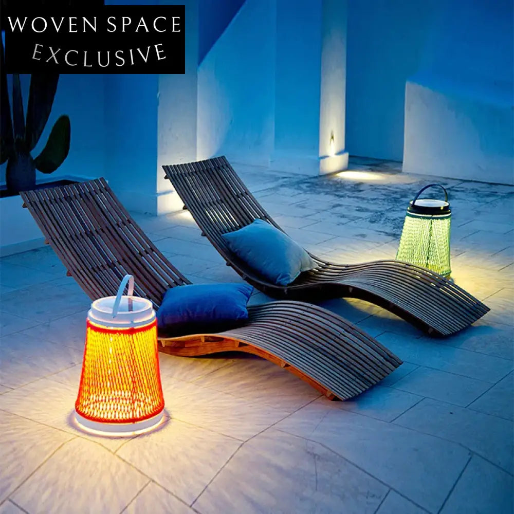 Modern Teak Outdoor Sun Lounger with Cushion for Poolside Relaxation