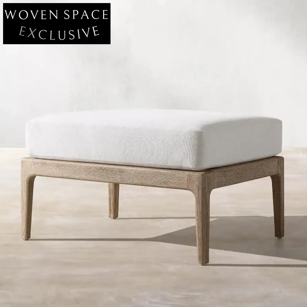 Modern Teak Wood Outdoor Patio Sofa Chair Set with UV Guard Cushions