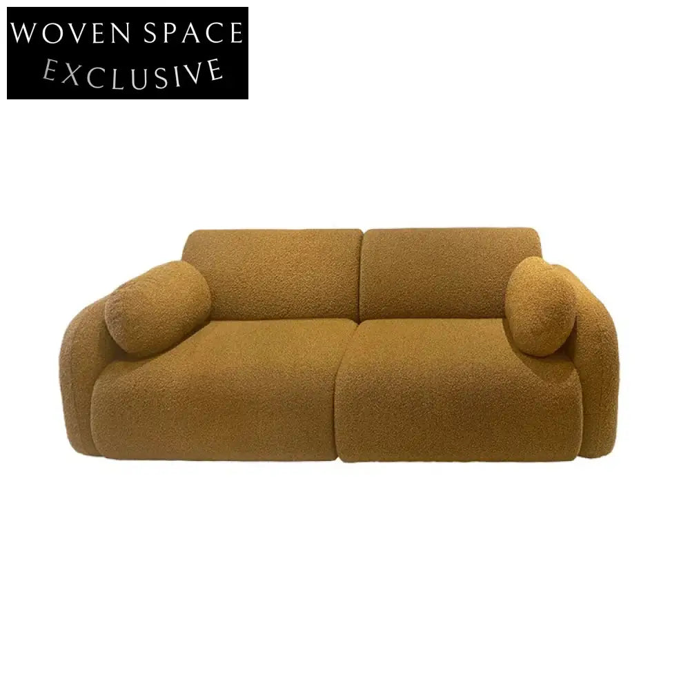 Modern Teddy Fabric Modular Sectional Accent Leisure Living Room Sofa Chair