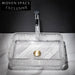 Modern Tempered Clear Glass Vessel Sink for Bathroom Countertop - Rectangular Wash Basin