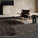 Modern Tencel Handmade Custom Geometric Area Rug - Black, White & Gray