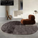 Modern Tencel Handmade Custom Geometric Area Rug - Black, White & Gray