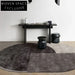 Modern Tencel Handmade Custom Geometric Area Rug - Black, White & Gray
