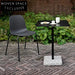 Modern Terrazzo Base Metal Top Round Outdoor Indoor Dining Table