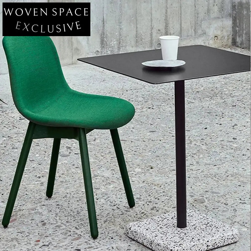 Modern Terrazzo Base Metal Top Round Outdoor Indoor Dining Table