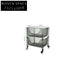 Modern Transparent 3-Tier Rolling Plastic Storage Cabinet Trolley Cart