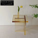 Modern Transparent Acrylic Rainbow Round Coffee Table Set
