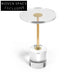 Modern Transparent Acrylic Round End Table: Stylish Coffee, Sofa, or Bedside Table