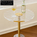 Modern Transparent Acrylic Round End Table: Stylish Coffee, Sofa, or Bedside Table