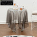 Modern Transparent Grey Acrylic Round Living Room Side Accent Coffee Table