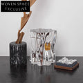 Modern Transparent Resin Tree Stump Artistic Living Room Side Coffee Table