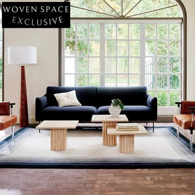 Modern Travertine Marble Square Coffee Table for Elegant Living Room Decor