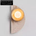 Modern Travertine Marble Stone Moon Shaped LED Wall Lamp for Home Decor