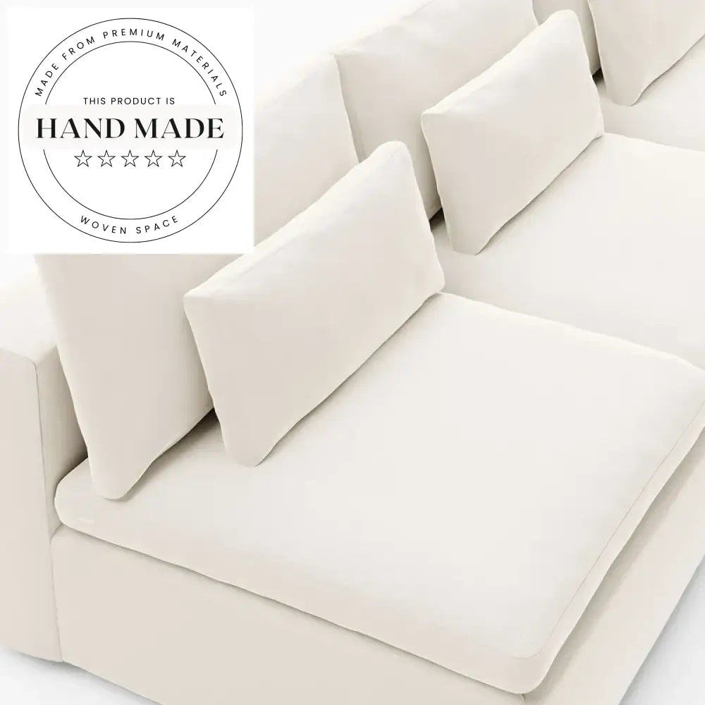 Modern Tufted Fabric Sectional Modular Living Room Lounge Sofa