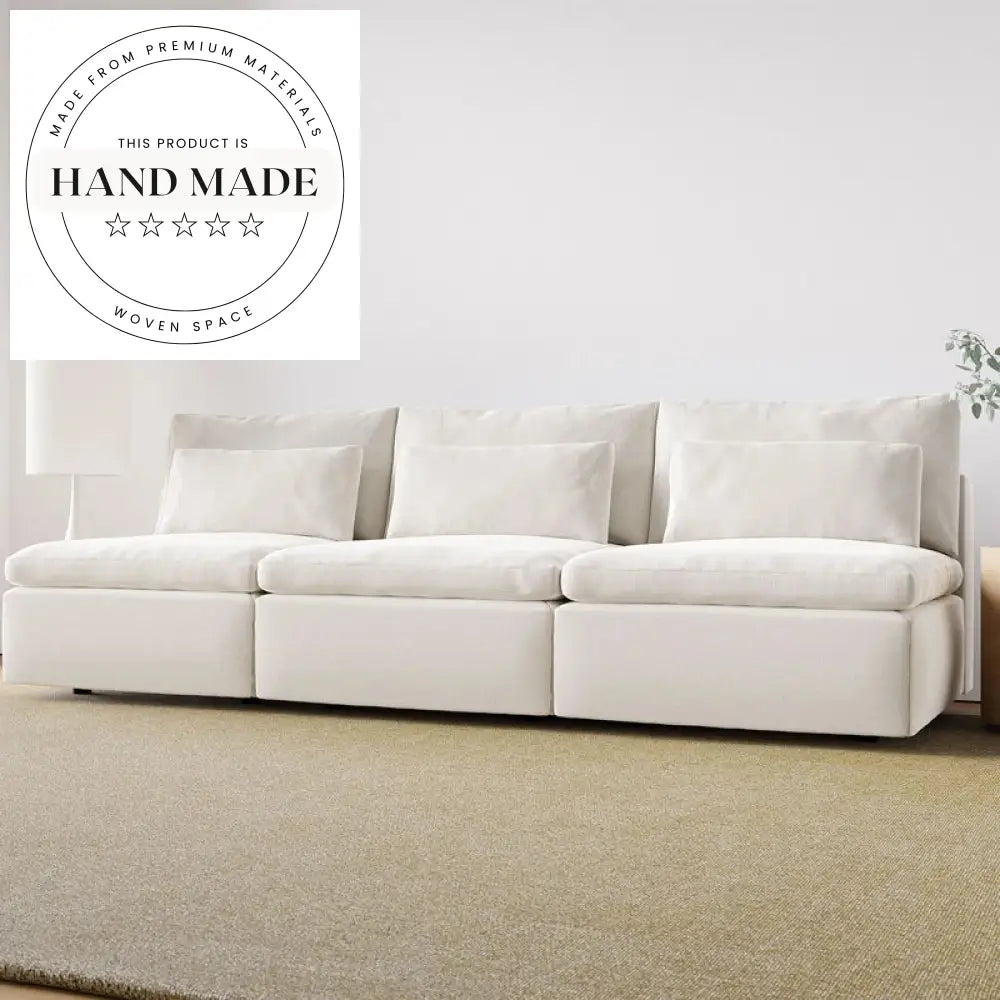 Modern Tufted Fabric Sectional Modular Living Room Lounge Sofa