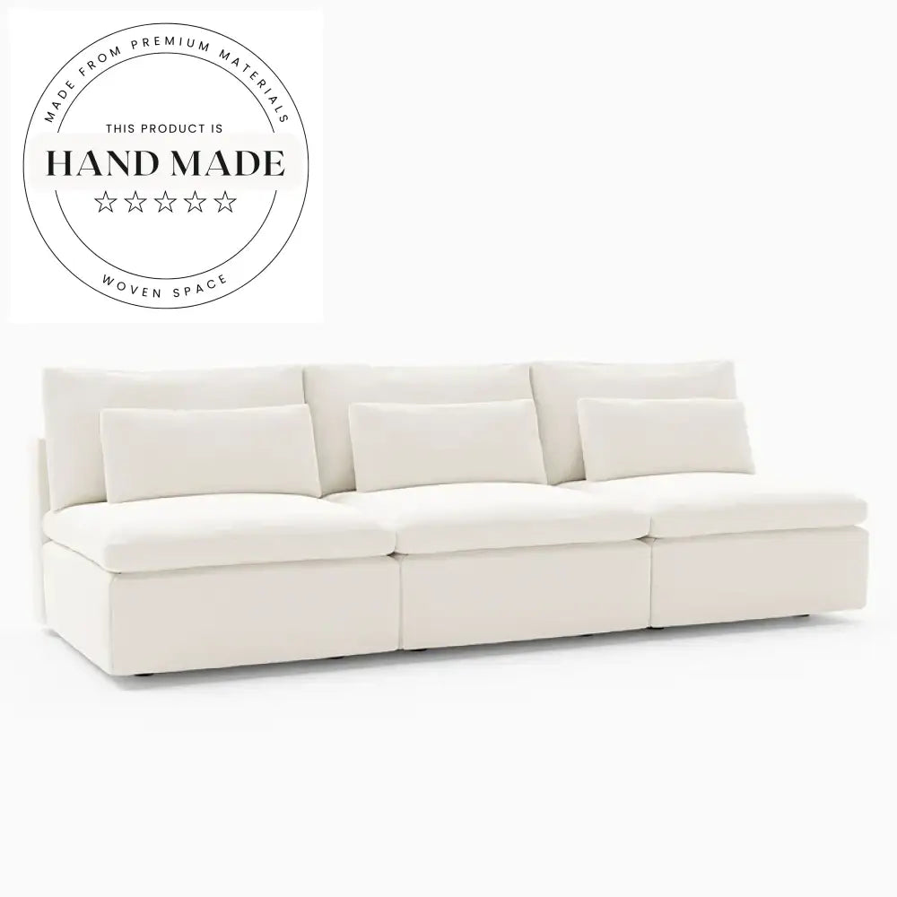 Modern Tufted Fabric Sectional Modular Living Room Lounge Sofa
