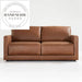 Modern Tufted Genuine Leather Industrial Style Hotel Lounge Sofa