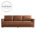 Modern Tufted Genuine Leather Industrial Style Hotel Lounge Sofa