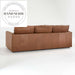 Modern Tufted Genuine Leather Industrial Style Hotel Lounge Sofa