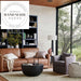 Modern Tufted Genuine Leather Industrial Style Hotel Lounge Sofa