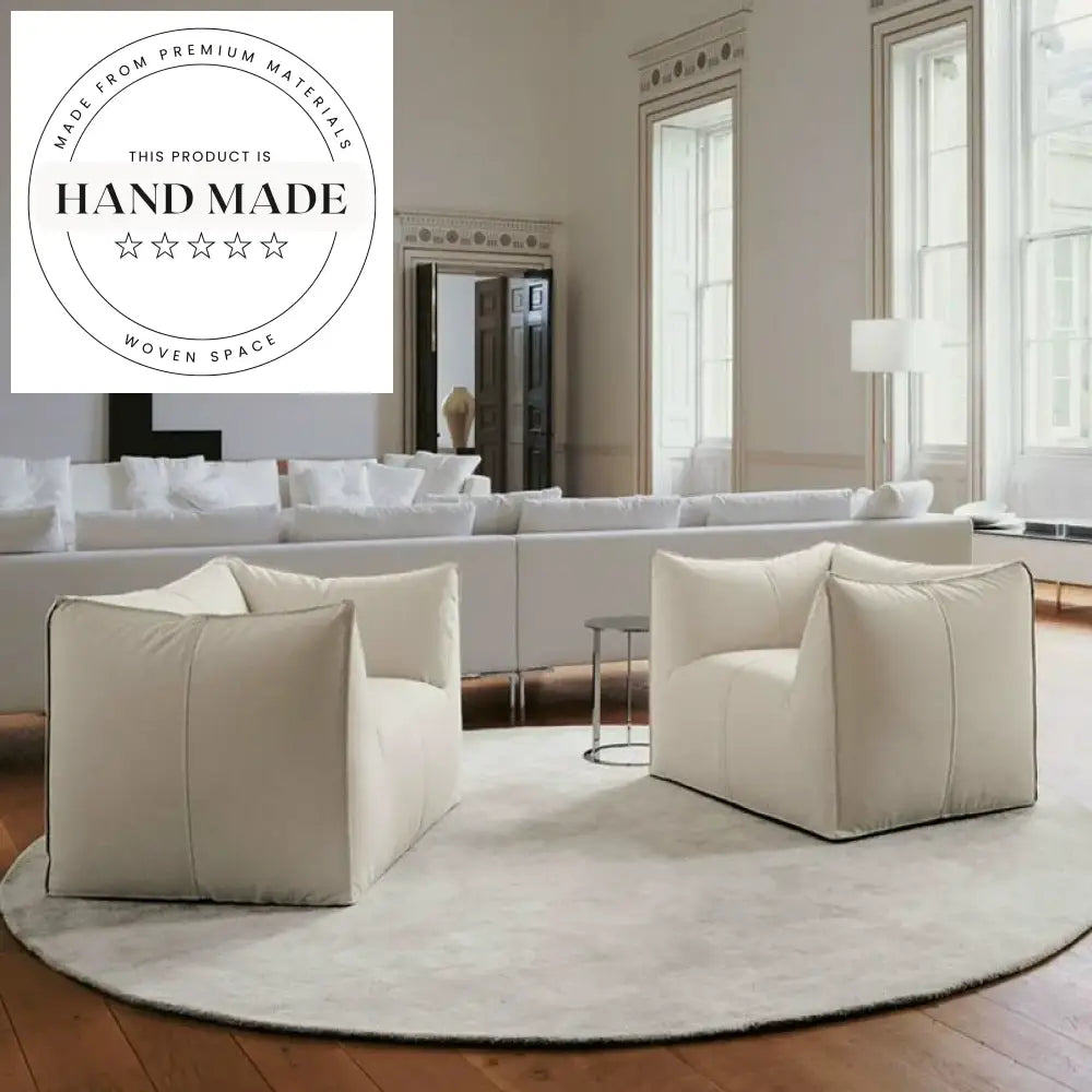 Modern Tufted Italian Fabric Upholstery Three Seat Designer Sofa