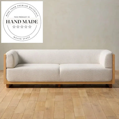 Modern Tufted Upholstered Fabric 3 2 1 Seater Sectional Sofa