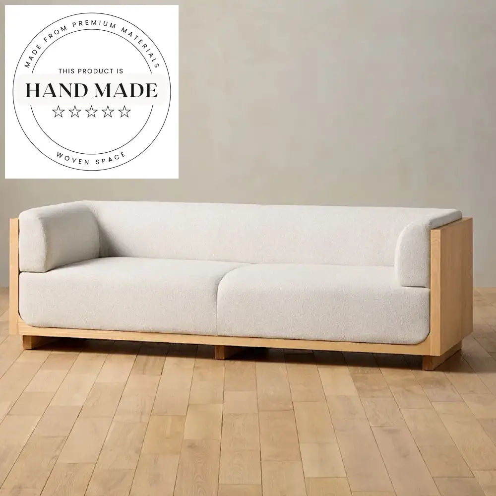 Modern Tufted Upholstered Fabric 3 2 1 Seater Sectional Sofa
