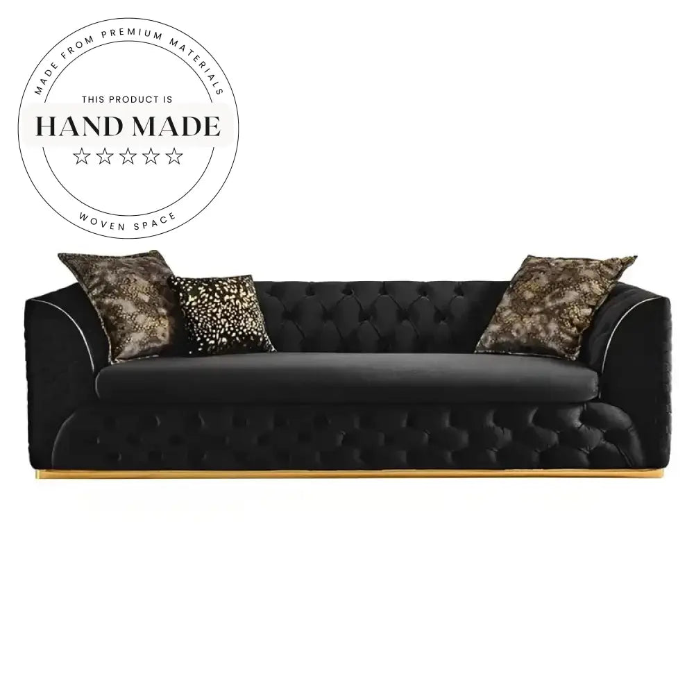 Modern Tufted Velvet Chesterfield Luxury Living Room Sofa