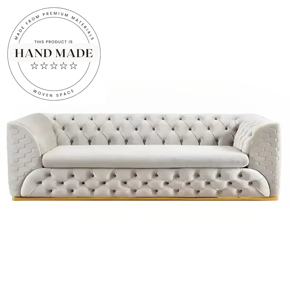 Modern Tufted Velvet Chesterfield Luxury Living Room Sofa
