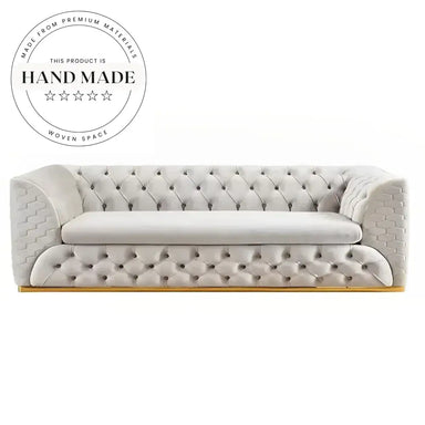 Modern Tufted Velvet Chesterfield Luxury Living Room Sofa