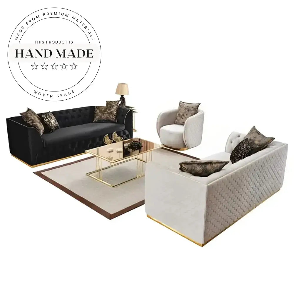 Modern Tufted Velvet Chesterfield Luxury Living Room Sofa