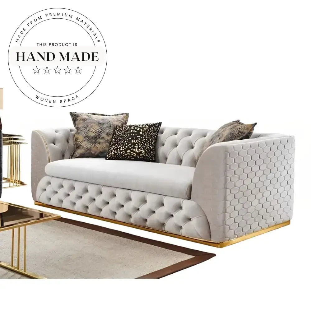 Modern Tufted Velvet Chesterfield Luxury Living Room Sofa
