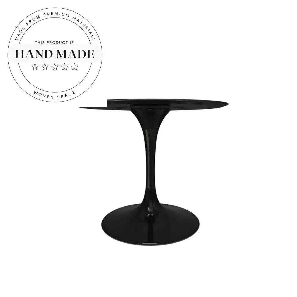 Modern Tulip Base White Metal Round Commercial Dining Table