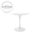 Modern Tulip Base White Metal Round Commercial Dining Table